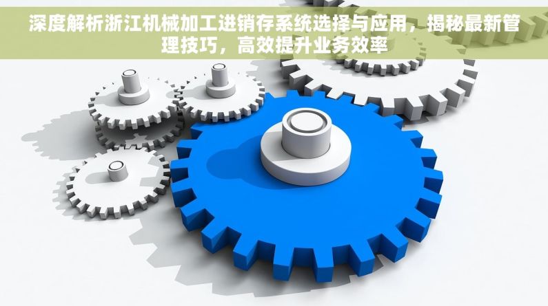 深度解析浙江机械加工进销存系统选择与应用，揭秘最新管理技巧，高效提升业务效率