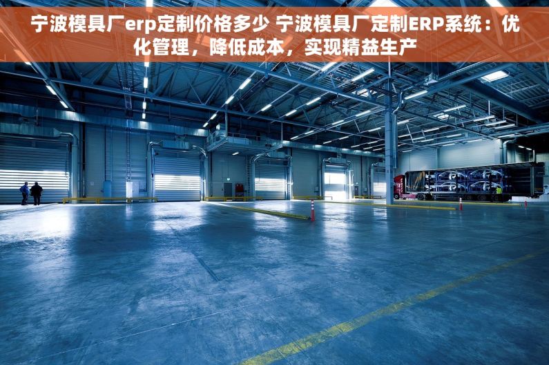 宁波模具厂erp定制价格多少 宁波模具厂定制ERP系统：优化管理，降低成本，实现精益生产