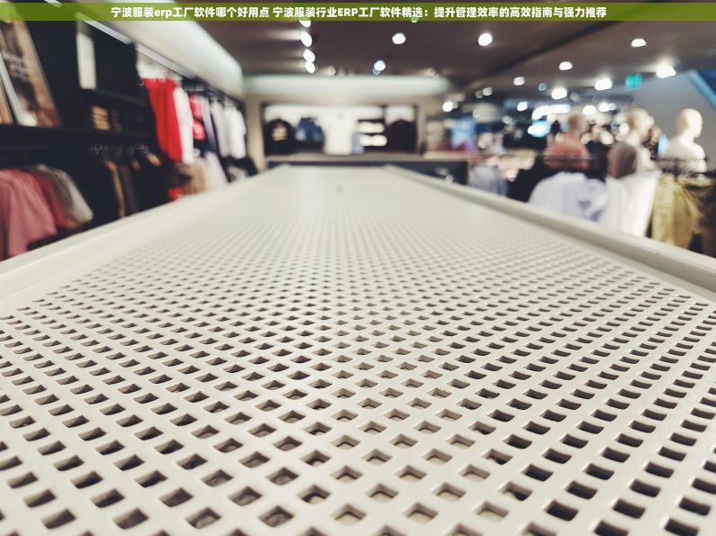 宁波服装erp工厂软件哪个好用点 宁波服装行业ERP工厂软件精选：提升管理效率的高效指南与强力推荐