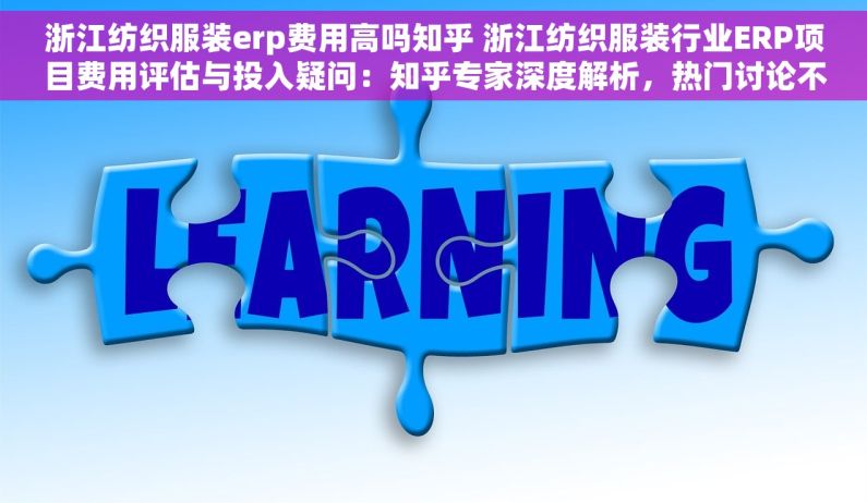 浙江纺织服装erp费用高吗知乎 浙江纺织服装行业ERP项目费用评估与投入疑问：知乎专家深度解析，热门讨论不容错过