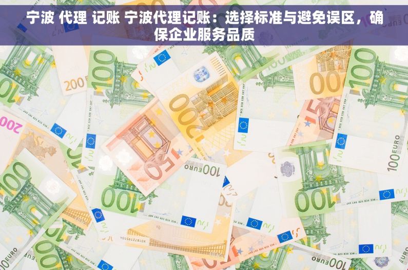 宁波 代理 记账 宁波代理记账：选择标准与避免误区，确保企业服务品质