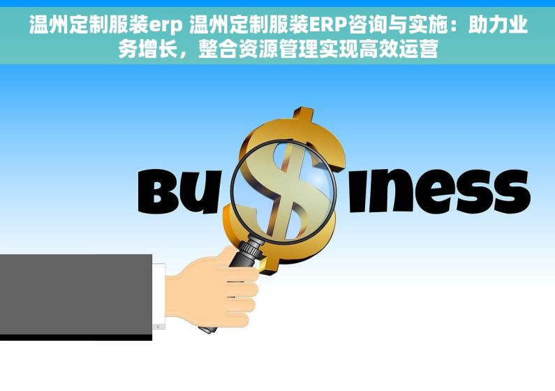 温州定制服装erp 温州定制服装ERP咨询与实施：助力业务增长，整合资源管理实现高效运营