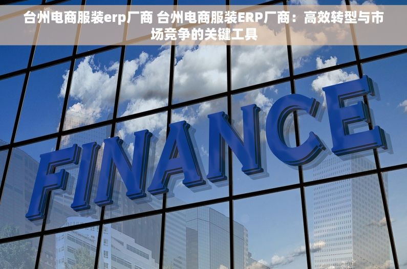 台州电商服装erp厂商 台州电商服装ERP厂商：高效转型与市场竞争的关键工具