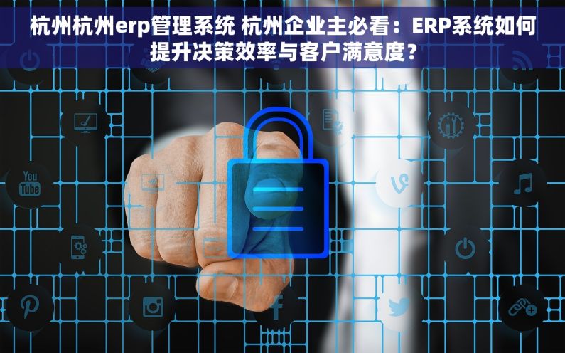 杭州杭州erp管理系统 杭州企业主必看：ERP系统如何提升决策效率与客户满意度？