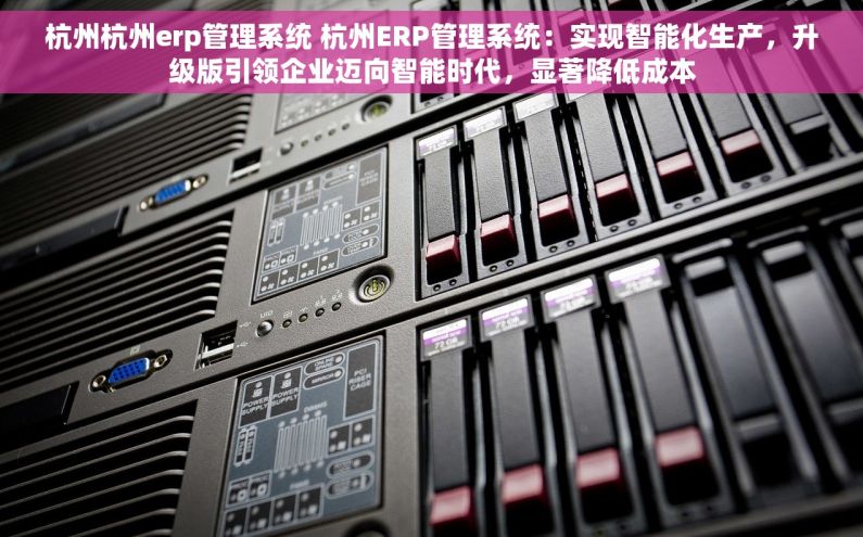 杭州杭州erp管理系统 杭州ERP管理系统：实现智能化生产，升级版引领企业迈向智能时代，显著降低成本