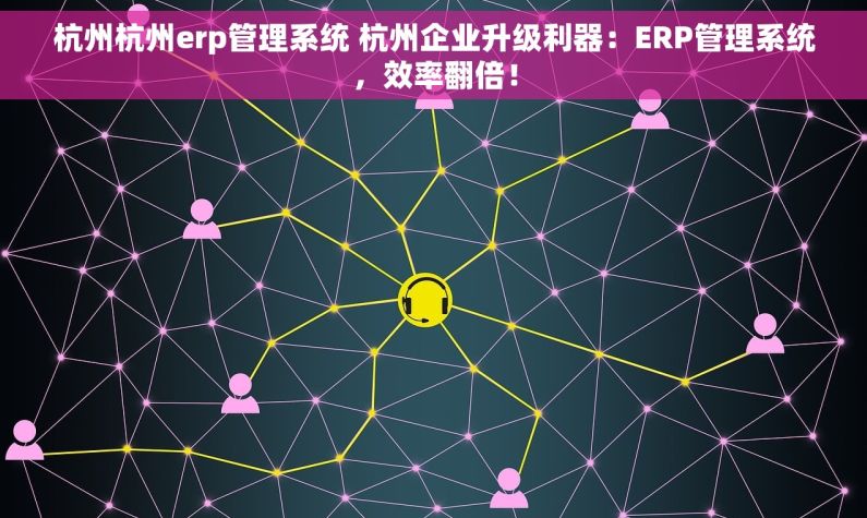 杭州杭州erp管理系统 杭州企业升级利器：ERP管理系统，效率翻倍！