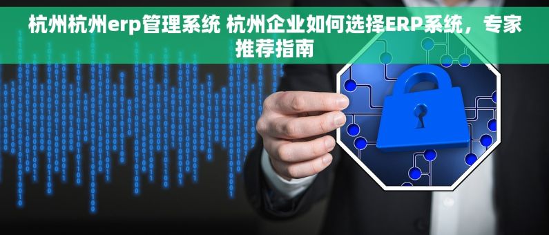 杭州杭州erp管理系统 杭州企业如何选择ERP系统，专家推荐指南