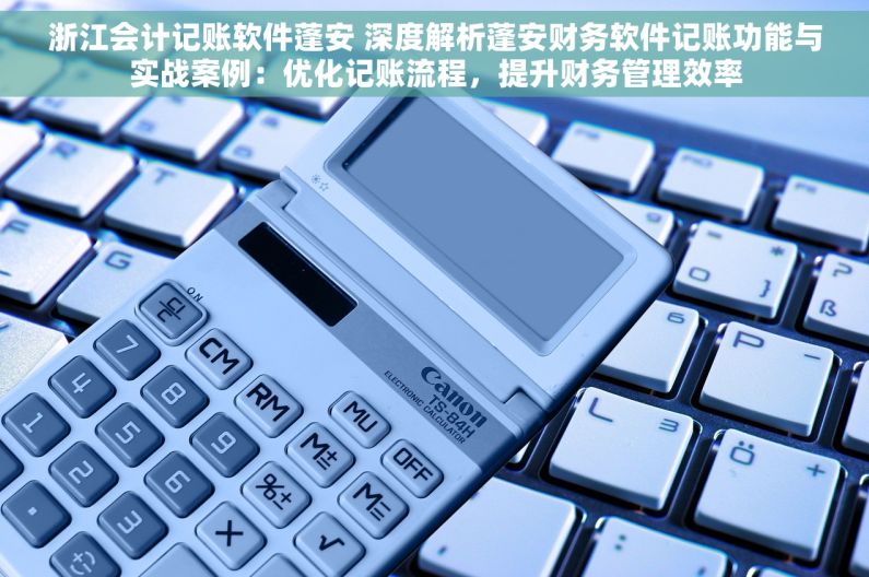 浙江会计记账软件蓬安 深度解析蓬安财务软件记账功能与实战案例：优化记账流程，提升财务管理效率