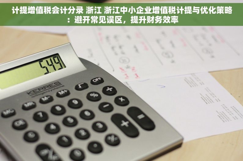 计提增值税会计分录 浙江 浙江中小企业增值税计提与优化策略：避开常见误区，提升财务效率