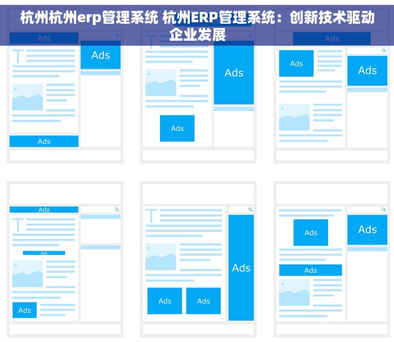 杭州杭州erp管理系统 杭州ERP管理系统：创新技术驱动企业发展