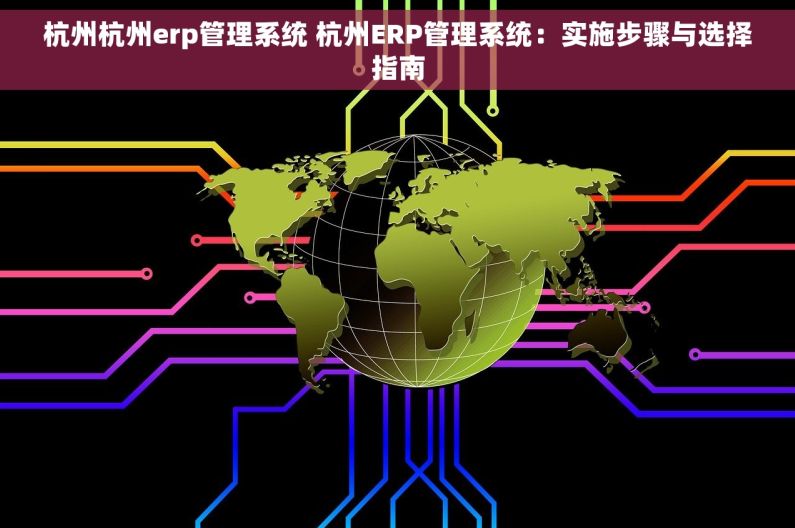 杭州杭州erp管理系统 杭州ERP管理系统：实施步骤与选择指南