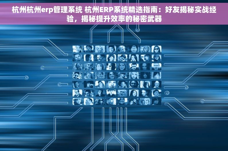 杭州杭州erp管理系统 杭州ERP系统精选指南：好友揭秘实战经验，揭秘提升效率的秘密武器