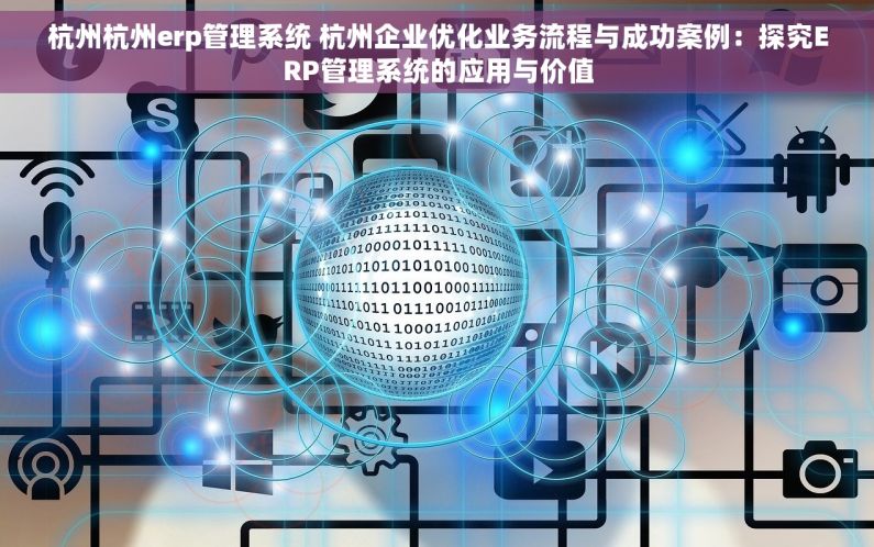 杭州杭州erp管理系统 杭州企业优化业务流程与成功案例：探究ERP管理系统的应用与价值