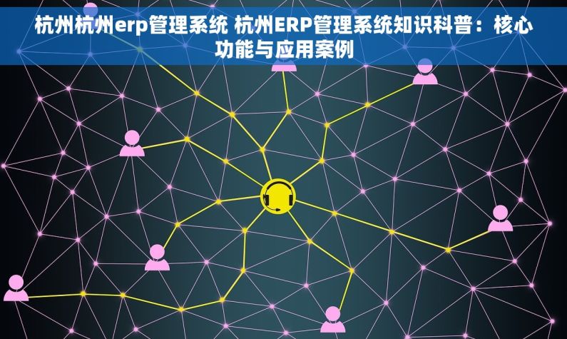 杭州杭州erp管理系统 杭州ERP管理系统知识科普：核心功能与应用案例