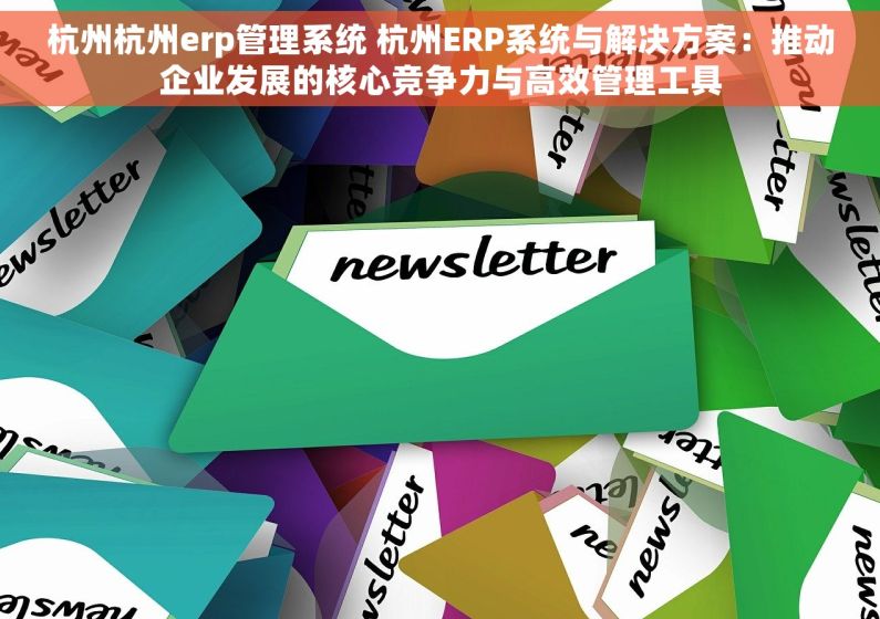 杭州杭州erp管理系统 杭州ERP系统与解决方案：推动企业发展的核心竞争力与高效管理工具