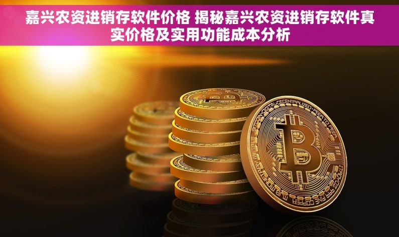 嘉兴农资进销存软件价格 揭秘嘉兴农资进销存软件真实价格及实用功能成本分析