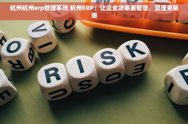 杭州杭州erp管理系统 杭州ERP：让企业决策更智慧，管理更精细
