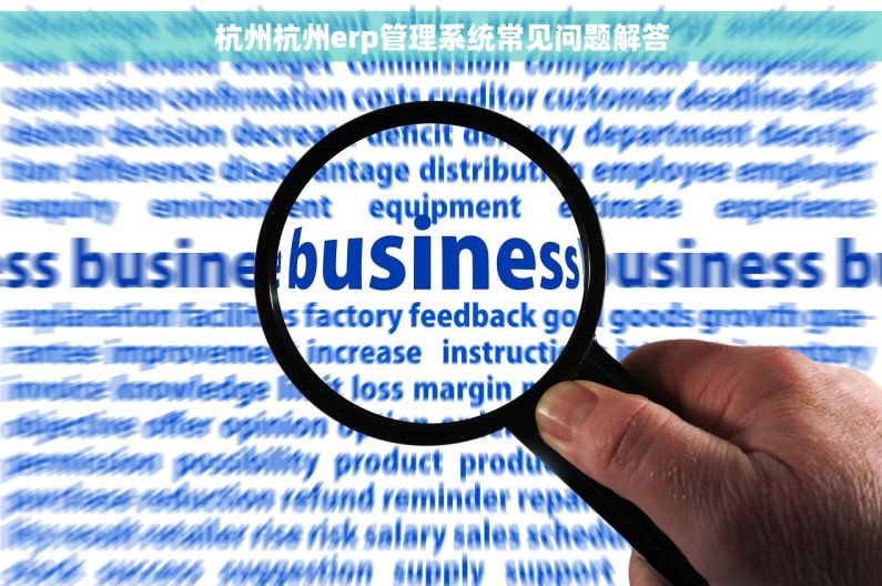 杭州杭州erp管理系统常见问题解答