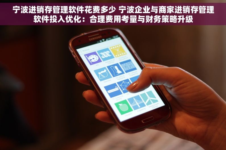 宁波进销存管理软件花费多少 宁波企业与商家进销存管理软件投入优化：合理费用考量与财务策略升级