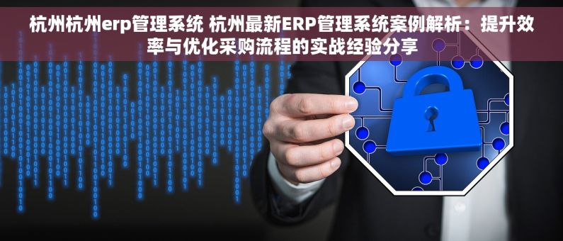 杭州杭州erp管理系统 杭州最新ERP管理系统案例解析：提升效率与优化采购流程的实战经验分享