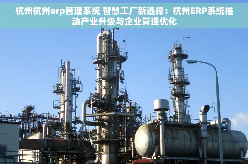杭州杭州erp管理系统 智慧工厂新选择：杭州ERP系统推动产业升级与企业管理优化