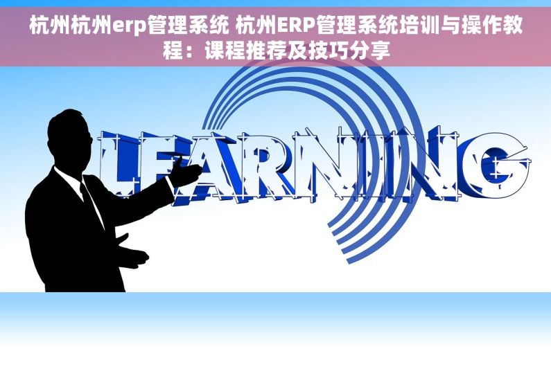 杭州杭州erp管理系统 杭州ERP管理系统培训与操作教程：课程推荐及技巧分享