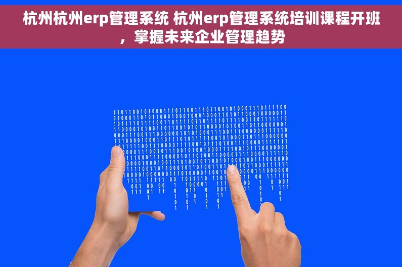 杭州杭州erp管理系统 杭州erp管理系统培训课程开班，掌握未来企业管理趋势
