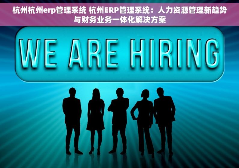 杭州杭州erp管理系统 杭州ERP管理系统：人力资源管理新趋势与财务业务一体化解决方案