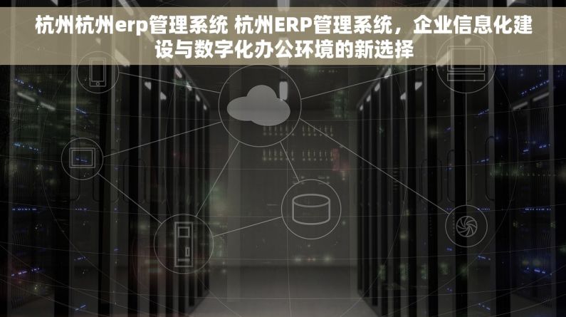 杭州杭州erp管理系统 杭州ERP管理系统，企业信息化建设与数字化办公环境的新选择