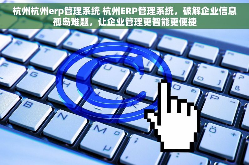 杭州杭州erp管理系统 杭州ERP管理系统，破解企业信息孤岛难题，让企业管理更智能更便捷