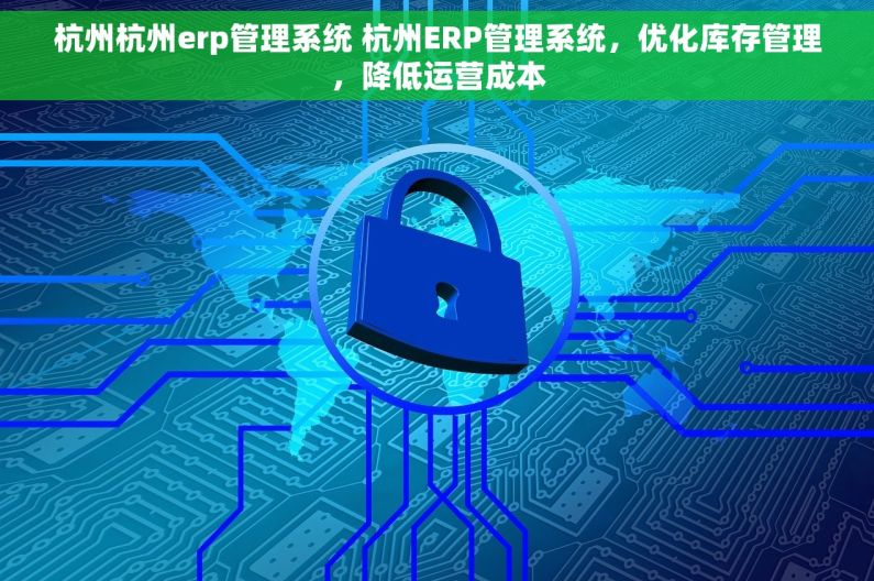 杭州杭州erp管理系统 杭州ERP管理系统，优化库存管理，降低运营成本