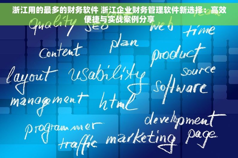 浙江用的最多的财务软件 浙江企业财务管理软件新选择：高效便捷与实战案例分享