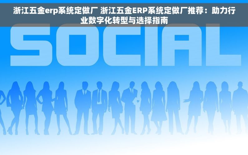 浙江五金erp系统定做厂 浙江五金ERP系统定做厂推荐：助力行业数字化转型与选择指南