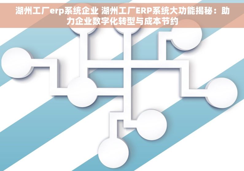 湖州工厂erp系统企业 湖州工厂ERP系统大功能揭秘：助力企业数字化转型与成本节约