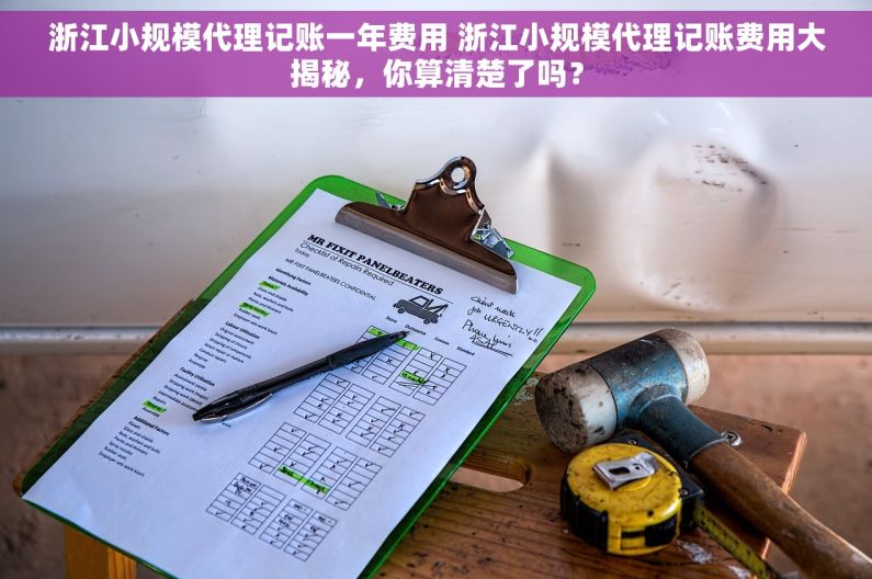浙江小规模代理记账一年费用 浙江小规模代理记账费用大揭秘，你算清楚了吗？