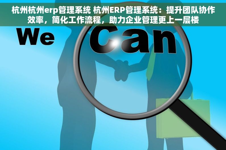 杭州杭州erp管理系统 杭州ERP管理系统：提升团队协作效率，简化工作流程，助力企业管理更上一层楼