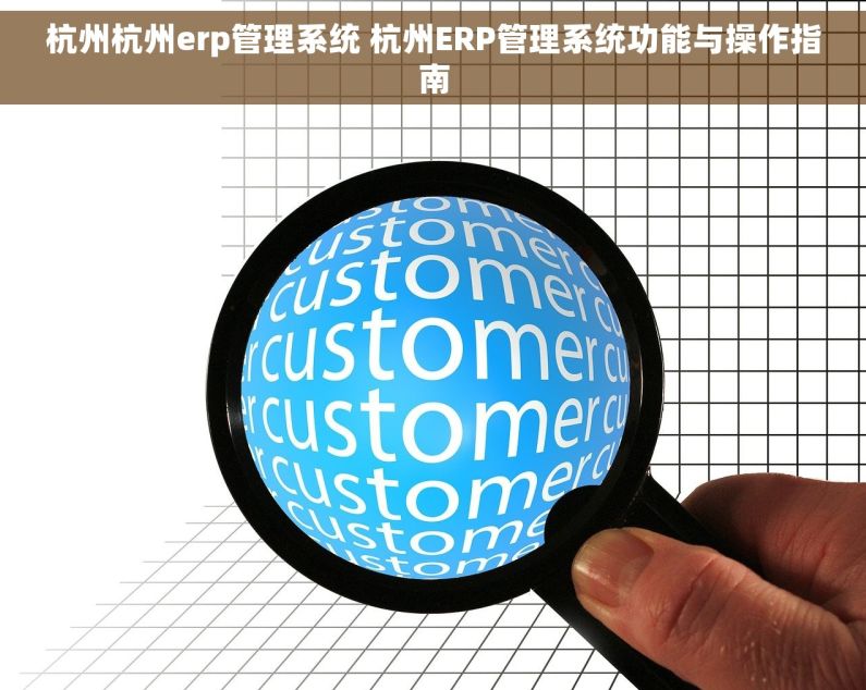 杭州杭州erp管理系统 杭州ERP管理系统功能与操作指南