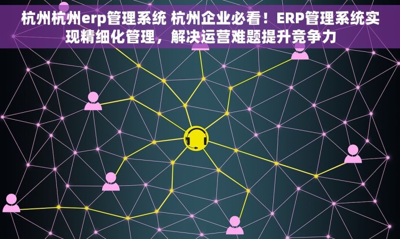 杭州杭州erp管理系统 杭州企业必看！ERP管理系统实现精细化管理，解决运营难题提升竞争力