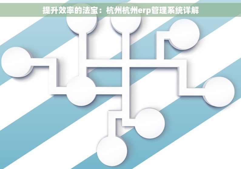 提升效率的法宝：杭州杭州erp管理系统详解