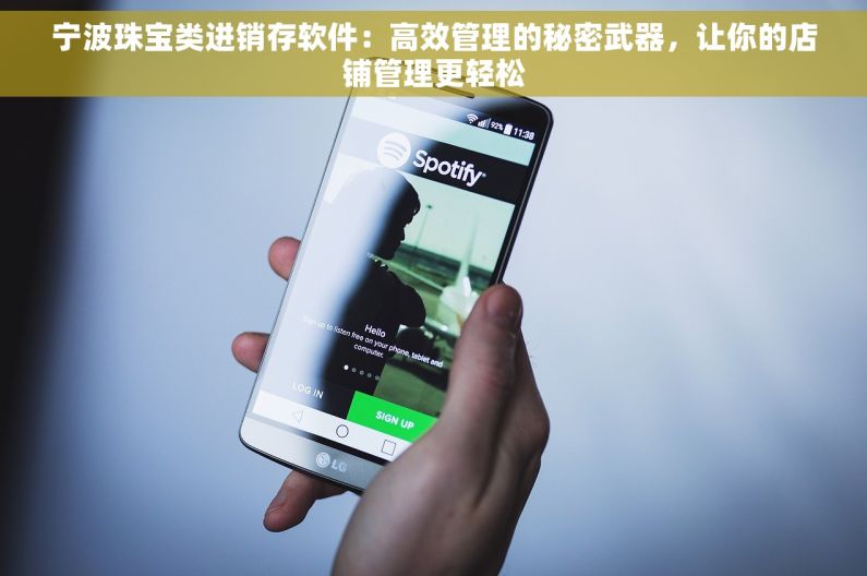 宁波珠宝类进销存软件：高效管理的秘密武器，让你的店铺管理更轻松
