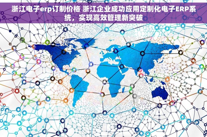 浙江电子erp订制价格 浙江企业成功应用定制化电子ERP系统，实现高效管理新突破