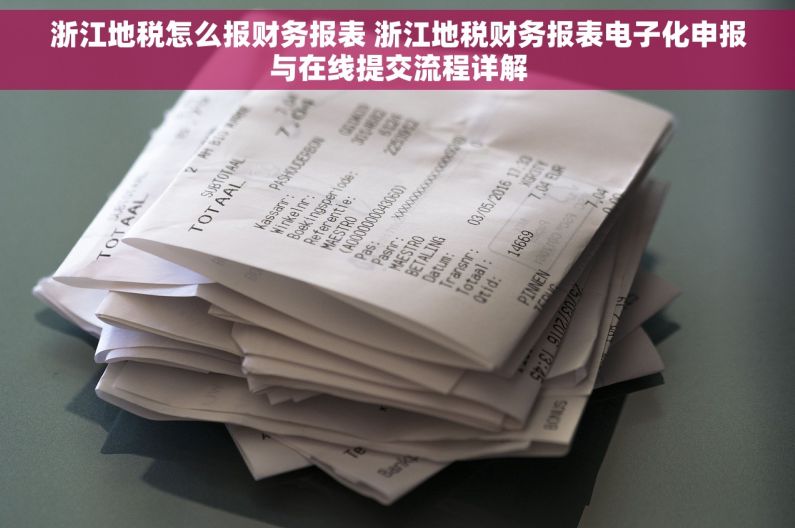 浙江地税怎么报财务报表 浙江地税财务报表电子化申报与在线提交流程详解