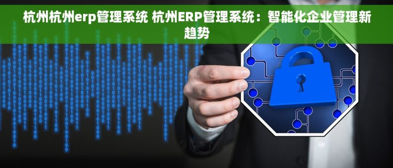 杭州杭州erp管理系统 杭州ERP管理系统：智能化企业管理新趋势