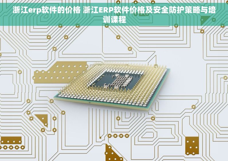 浙江erp软件的价格 浙江ERP软件价格及安全防护策略与培训课程