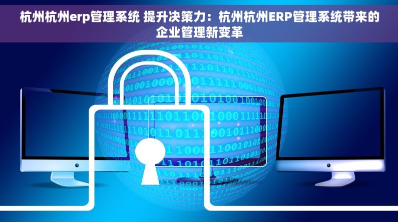 杭州杭州erp管理系统 提升决策力：杭州杭州ERP管理系统带来的企业管理新变革