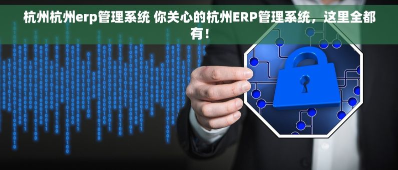 杭州杭州erp管理系统 你关心的杭州ERP管理系统，这里全都有！