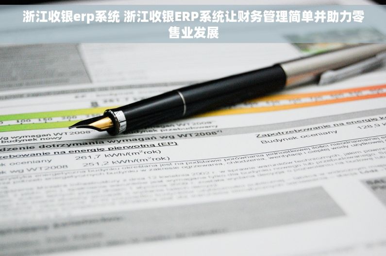 浙江收银erp系统 浙江收银ERP系统让财务管理简单并助力零售业发展