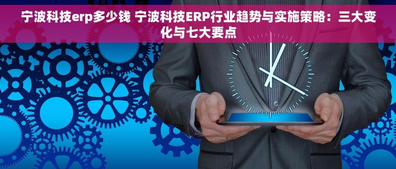 宁波科技erp多少钱 宁波科技ERP行业趋势与实施策略：三大变化与七大要点