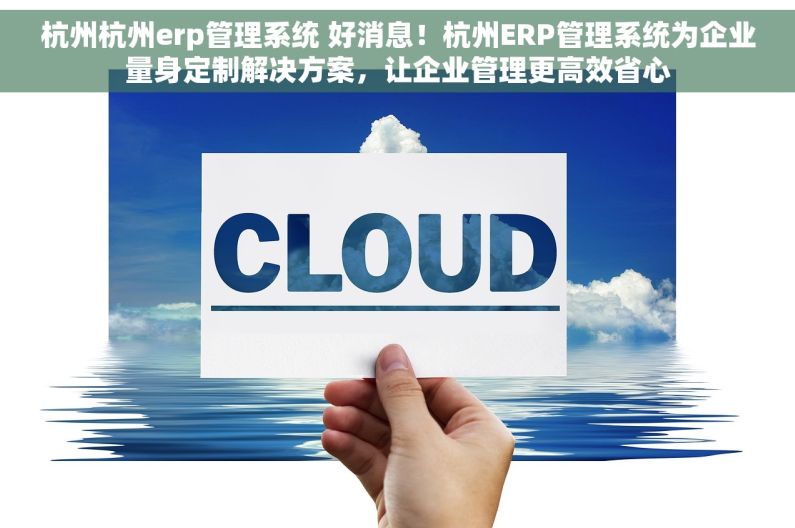 杭州杭州erp管理系统 好消息！杭州ERP管理系统为企业量身定制解决方案，让企业管理更高效省心