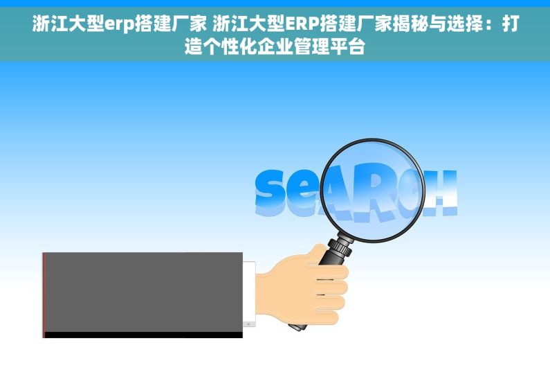 浙江大型erp搭建厂家 浙江大型ERP搭建厂家揭秘与选择：打造个性化企业管理平台